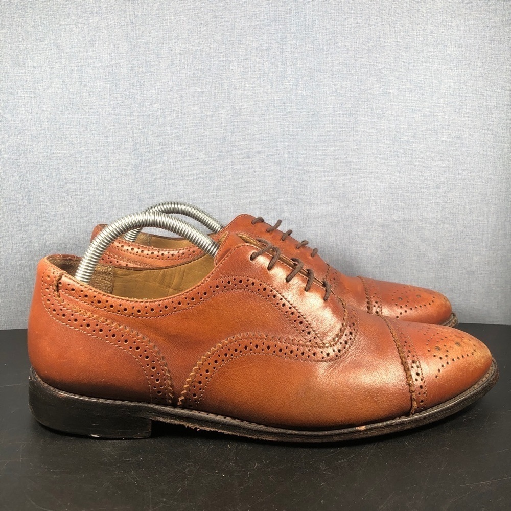 Brooks Brothers Men’s Brown Leather Oxford Sz 9.5